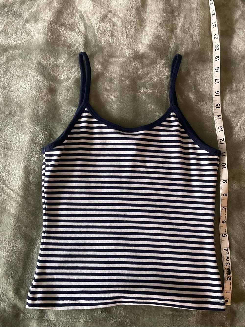 Striped Navy & White Spaghetti Strap Tank Top